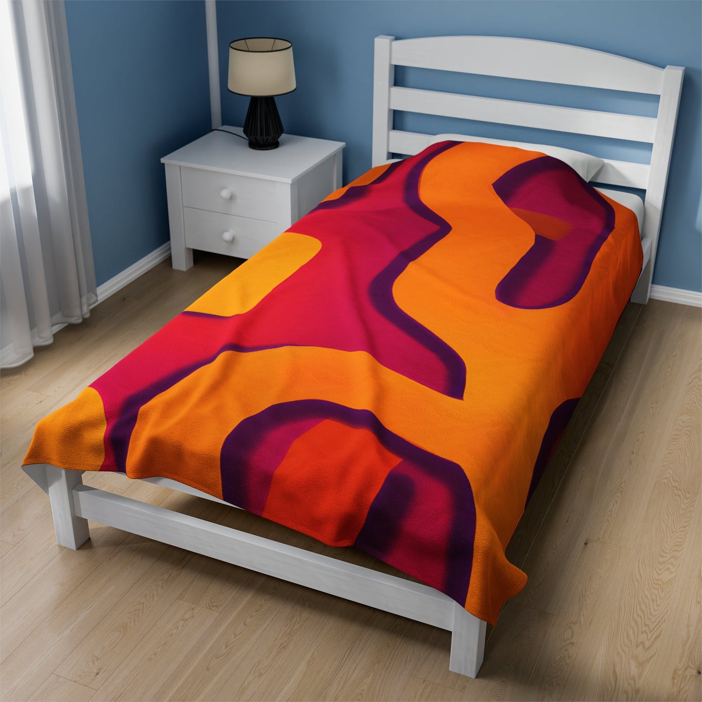 Miles Midnight - Plush Blanket-Plush Blankets-Mr.Zao - Krazy Art Gallery